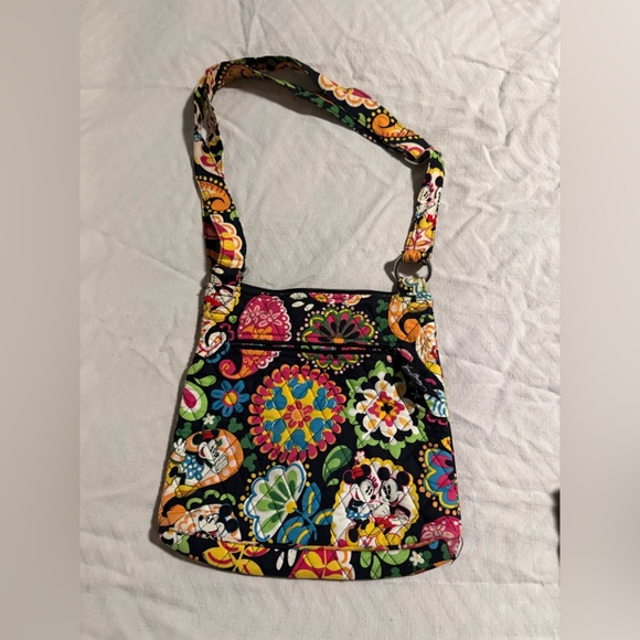 Vera Bradley Disney Parks RETIRED Midnight Mickey Floral Crossbody Bag - Picture 2 of 3